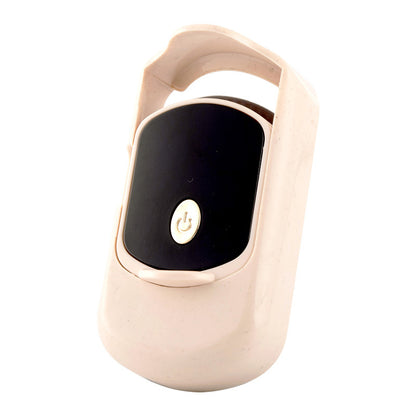 2pc Rechargeable Electric Heated Eyelash Curler - 55C Constant Temperature, LED Display, Gentle Curling(Beige) V888-ELOSUNG29368