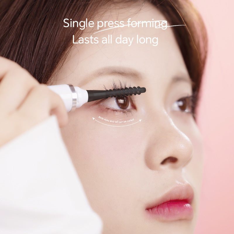 Rechargeable Heated Eyelash Curler Wand - 3 Temperature Gears, Type-C Charging, All-Day Curl(Black) V888-ELOSUNG29382