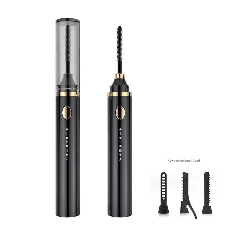 Rechargeable Heated Eyelash Curler Wand - 3 Temperature Gears, Type-C Charging, All-Day Curl(Black) V888-ELOSUNG29382