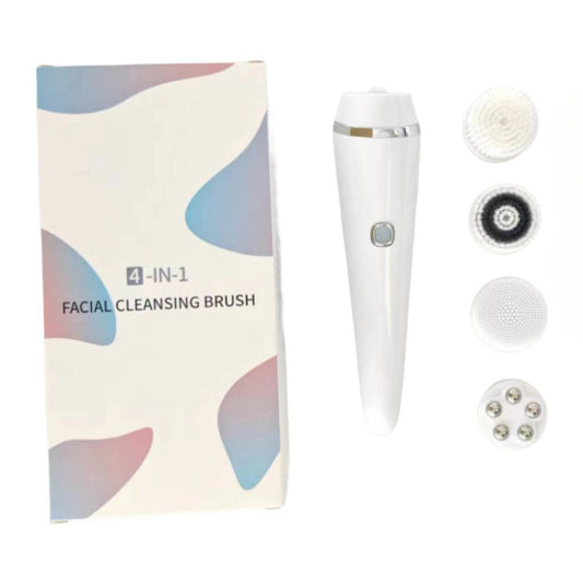 4-in-1 Electric Facial Cleansing Brush & Massager - IPX6 Waterproof, 3 Speeds, Bi-Directional Spin, USB V888-ELOSUNG29385