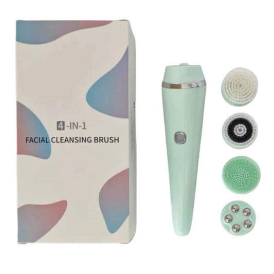 4-in-1 Electric Facial Cleansing Brush & Massager - IPX6 Waterproof, 3 Speeds, Bi-Directional Spin, USB V888-ELOSUNG29387
