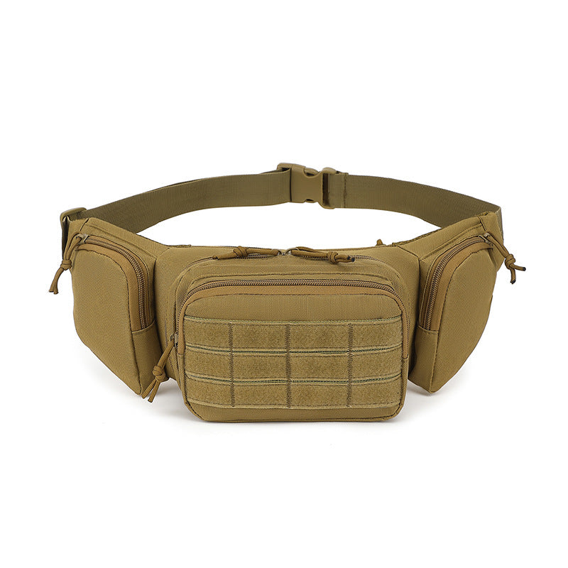 Tactical Waist Pack & Concealed Carry Bag - Multi-Pocket Fanny Pack with Adjustable Strap(Khaki) V888-ELOSUNG29396