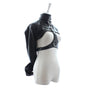 PU Leather Straitjacket Style Arm Binder & Posture Corrector with Adjustable Straps(Black) V888-ELOSUNG29406