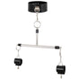 Adjustable PU Leather Collar & Locking Handcuff Spreader Bar Set - Adult Novelty Restraint(black) V888-ELOSUNG29410