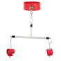 Adjustable PU Leather Collar & Locking Handcuff Spreader Bar Set - Adult Novelty Restraint(red) V888-ELOSUNG29411