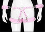 Adjustable PU Leather X-Harness Restraint Set with Cuffs - Playful Bondage Accessory(Pink) V888-ELOSUNG29425