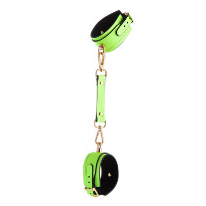 Adjustable PU Leather Bondage Cuff - Wrist/Ankle Restraint, Sold Individually(Luminous green-anklet) V888-ELOSUNG29444