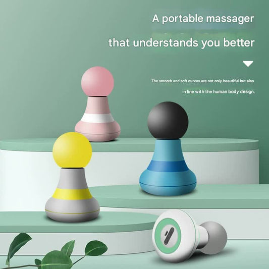 Mini Electric Fascia Massage Gun - Portable Deep Tissue Percussion Massager with Quiet Motor(Green) V888-ELOSUNG29460