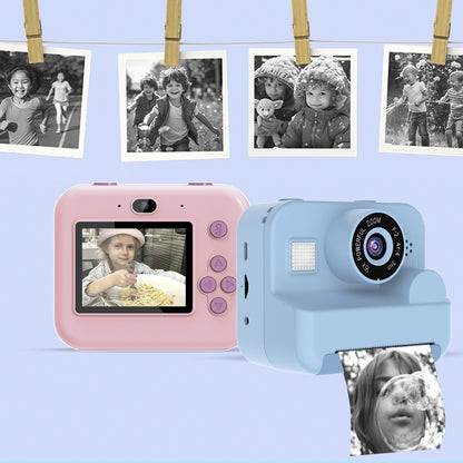 Instant Print Camera - 48MP Dual Lens, 2.4" IPS Screen, Thermal Printing(blue) V888-ELOSUNG29466