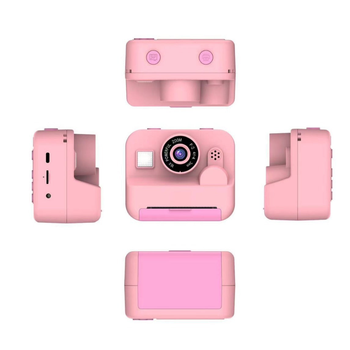Instant Print Camera - 48MP Dual Lens, 2.4" IPS Screen, Thermal Printing(blue) V888-ELOSUNG29466
