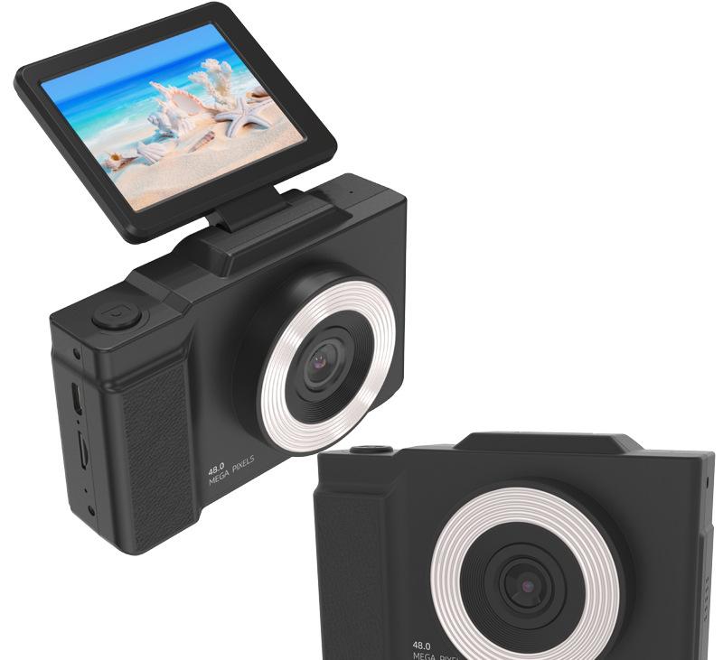 48MP Student Digital Camera with 180 Flip Screen & 3-Setting Fill Light(black) V888-ELOSUNG29467