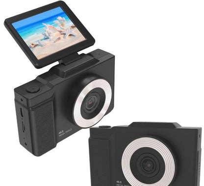 48MP Student Digital Camera with 180 Flip Screen & 3-Setting Fill Light(black) V888-ELOSUNG29467