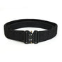 Dual Layer Quick Release Tactical Belt - Attachment System, Alloy Cobra Buckle, Adjustable Nylon(black) V888-ELOSUNG29509