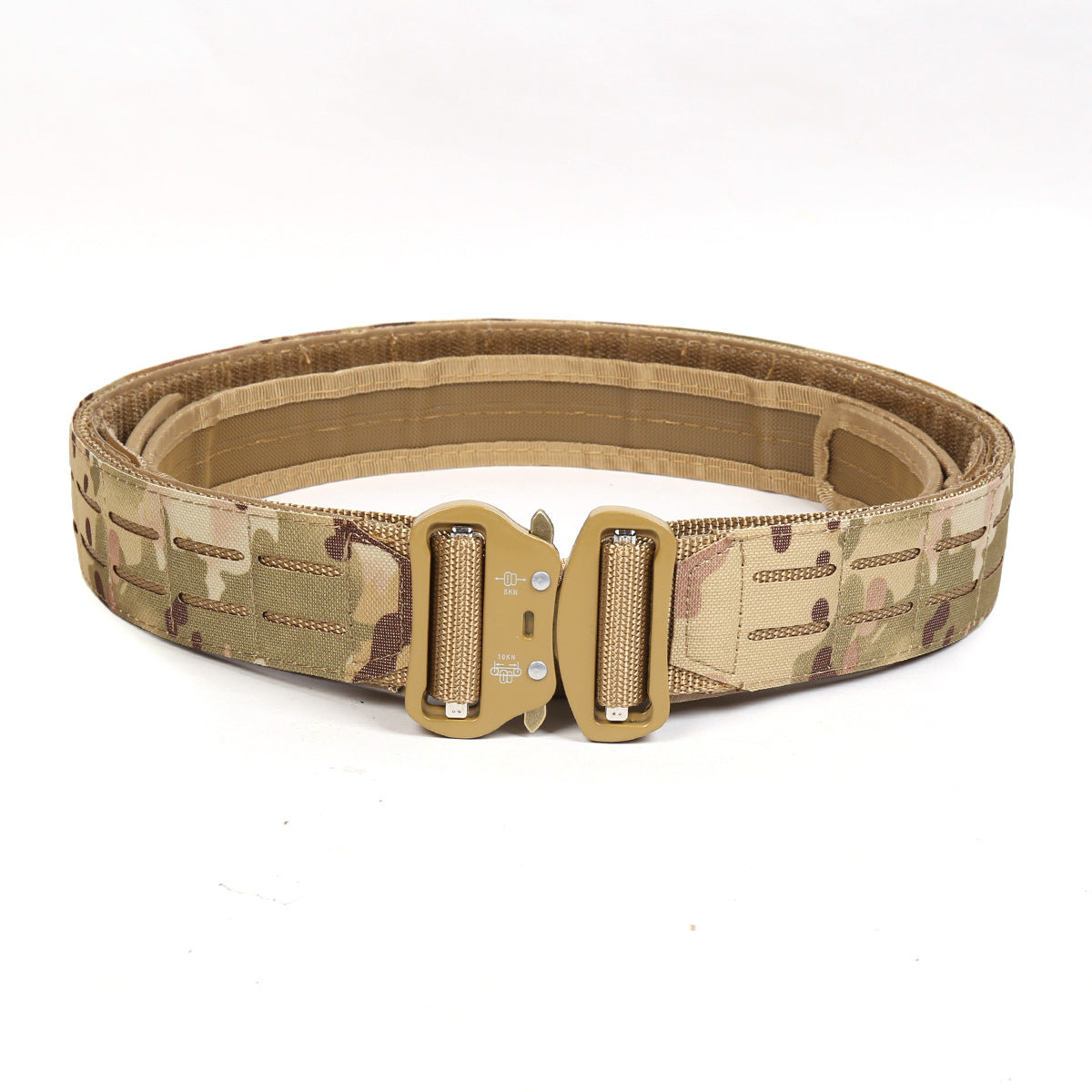 Dual Layer Quick Release Tactical Belt - Attachment System, Alloy Cobra Buckle, Adjustable Nylon(Camouflage) V888-ELOSUNG29512