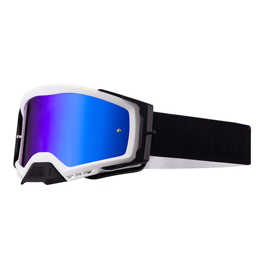 Panoramic Outdoor Sports Goggles - UV Protection, Windproof, Anti-Fog & Impact Resistant(Blue and white frame V888-ELOSUNG29598