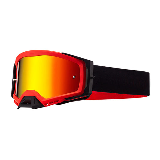 Panoramic Outdoor Sports Goggles - UV Protection, Windproof, Anti-Fog & Impact Resistant(Black-red frame + V888-ELOSUNG29600