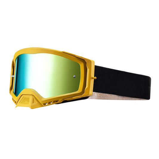 Panoramic Outdoor Sports Goggles - UV Protection, Windproof, Anti-Fog & Impact Resistant(Yellow frame + green V888-ELOSUNG29601