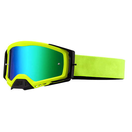 Panoramic Outdoor Sports Goggles - UV Protection, Windproof, Anti-Fog & Impact Resistant(Cyan-green frame + V888-ELOSUNG29602