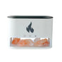 Himalayan Salt Stone Flame Aroma Diffuser & Humidifier - 7 Light Options, Ultrasonic, Auto Shut-Off(white) V888-ELOSUNG29639