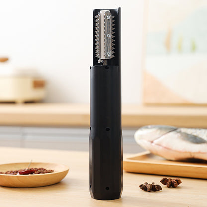 Electric Fish Scaler - Waterproof, Stainless Steel, Brushless Motor, Infinitely Variable Speed(black) V888-ELOSUNG29641