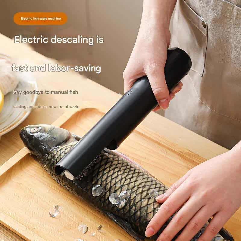 Electric Fish Scaler - Waterproof, Stainless Steel, Brushless Motor, Infinitely Variable Speed(black) V888-ELOSUNG29641