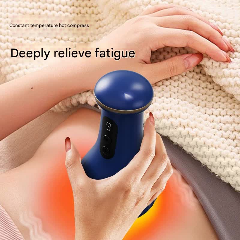 Electric Cupping & Gua Sha Massager - 9 Levels Heat & Suction, Red Light Therapy, USB-C Rechargeable(White) V888-ELOSUNG29657
