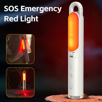 Multi-Function Folding LED Camping Lantern & Flashlight - USB Rechargeable, 3 Light Modes + SOS(Black) V888-ELOSUNG29662