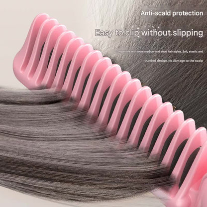 Foldable Wireless Hair Straightener Comb - 9 Temperature Settings, Anti-Scald, USB-C Rechargeable(pink) V888-ELOSUNG29669