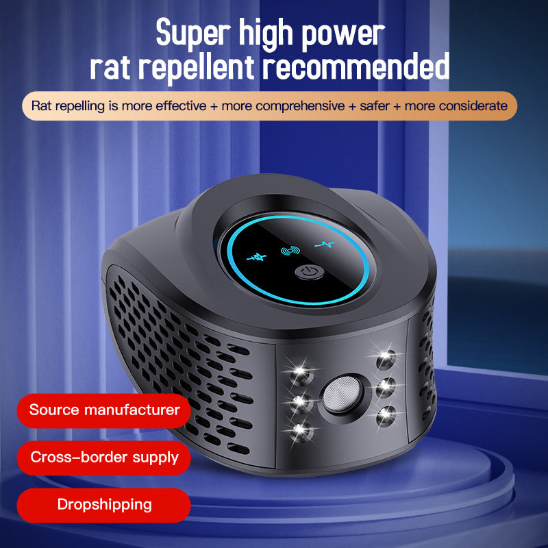 Advanced Ultrasonic Pest Repeller - Multi-Frequency Sound Waves for Mice, Mosquitoes & Cockroaches(black) V888-ELOSUNG29681