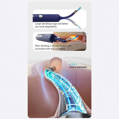 Smart Visual Ear Cleaner with HD Endoscope & Precision Tweezers - Safe for Adults & Children(blue) V888-ELOSUNG29686