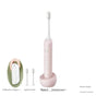 Sonic Electric Toothbrush with 31000 VPM, 4 Modes, 10000+ Soft Bristles, Travel Case & Charging Base(Pink) V888-ELOSUNG29697