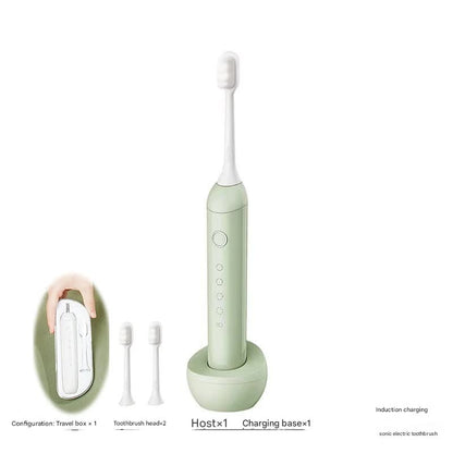 Sonic Electric Toothbrush with 31000 VPM, 4 Modes, 10000+ Soft Bristles, Travel Case & Charging Base(Green) V888-ELOSUNG29698