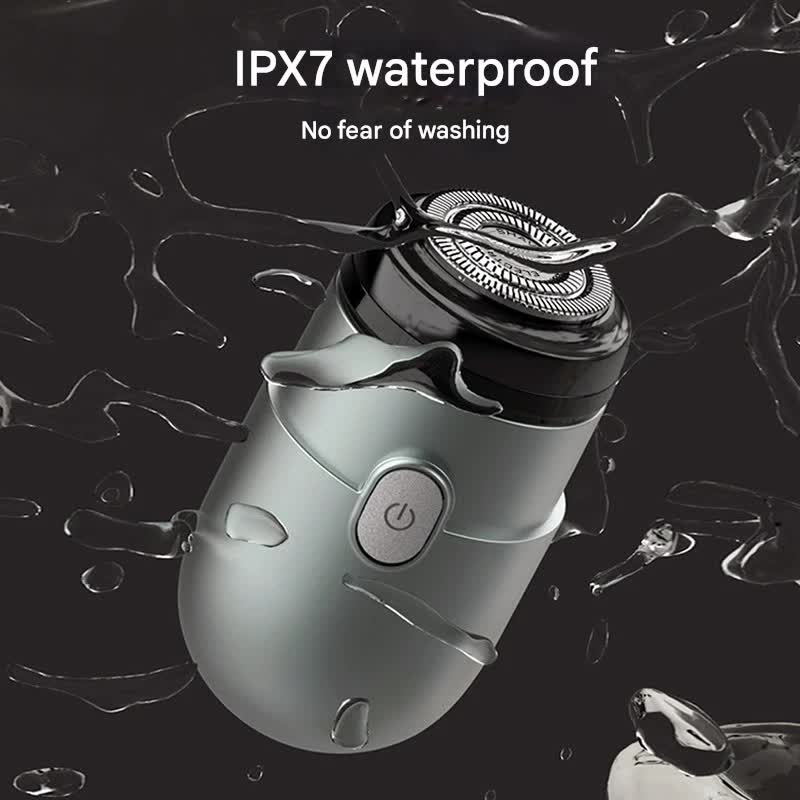 Mini Electric Rotary Shaver - IPX7 Waterproof, 2 Speed Modes, 90-Day Battery Life, USB Rechargeable(Blue) V888-ELOSUNG29700