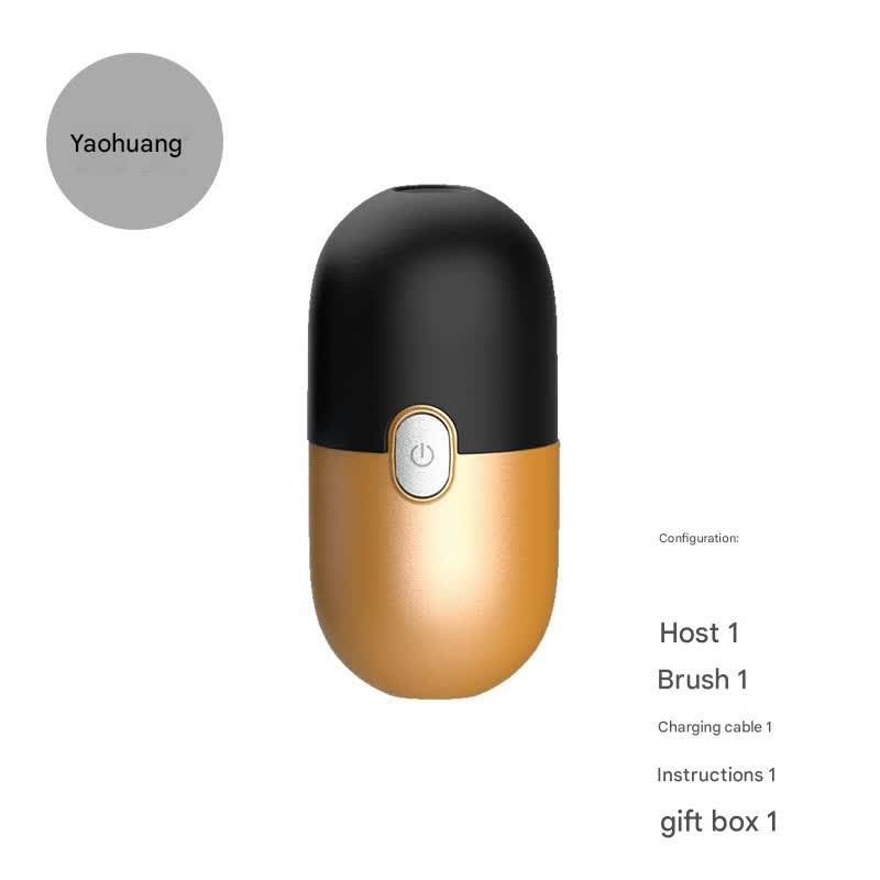 Mini Electric Rotary Shaver - IPX7 Waterproof, 2 Speed Modes, 90-Day Battery Life, USB Rechargeable(Yellow) V888-ELOSUNG29701