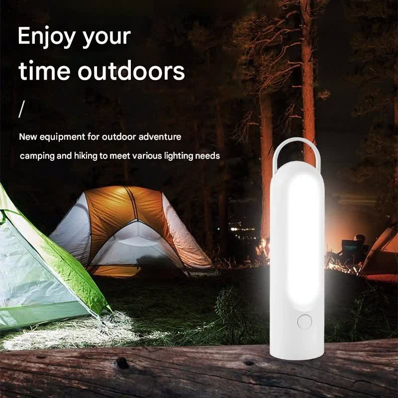 2-in-1 Portable LED Camping Lantern & Flashlight - USB Rechargeable, Dual Light Modes(Handle model pink) V888-ELOSUNG29710