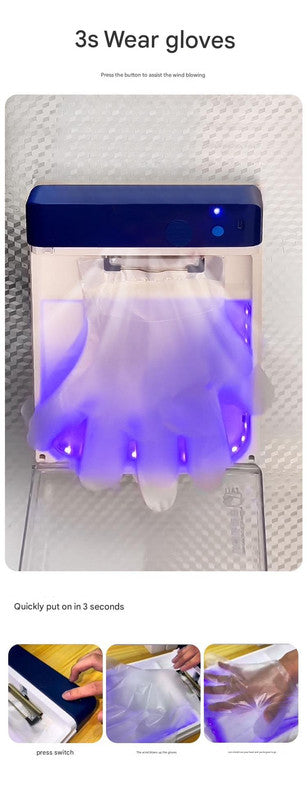 Automatic Disposable Glove Dispenser Machine with UV Sterilization - Quick & Hygienic Gloving,Gloves not V888-ELOSUNG29724