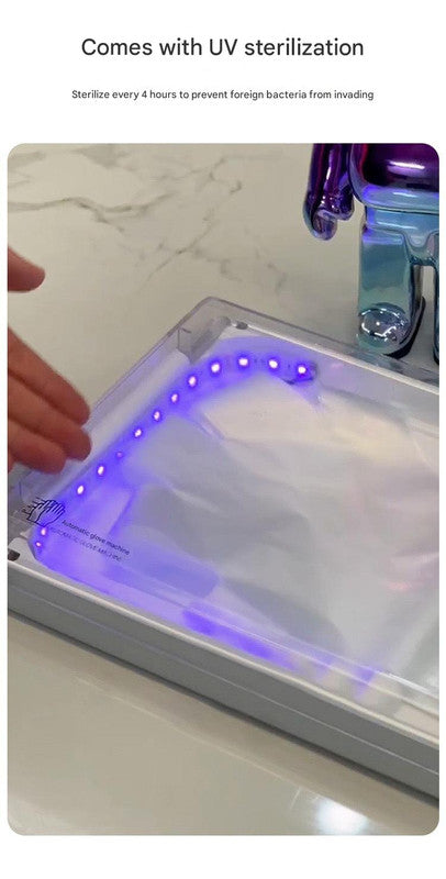 Automatic Disposable Glove Dispenser Machine with UV Sterilization - Quick & Hygienic Gloving,Gloves not V888-ELOSUNG29724