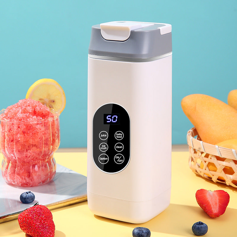 Wireless Portable Juicer Blender - 420ml, 12 Blades, 5-Hour Ice Storage, Digital Display & USB-C V888-ELOSUNG29740