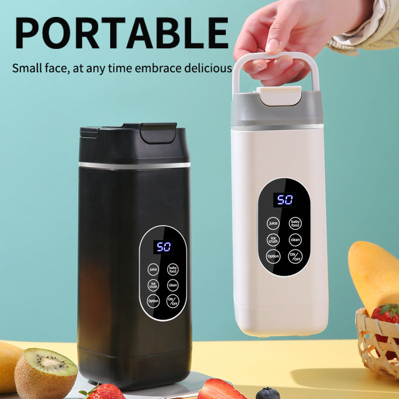 Wireless Portable Juicer Blender - 420ml, 12 Blades, 5-Hour Ice Storage, Digital Display & USB-C V888-ELOSUNG29741