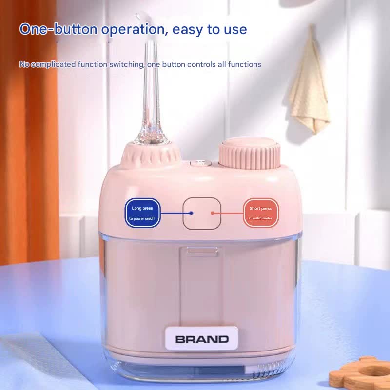 Ultra-Compact Mini Portable Water Flosser - IPX7 Waterproof, USB Rechargeable with Retractable Nozzle(white) V888-ELOSUNG29742