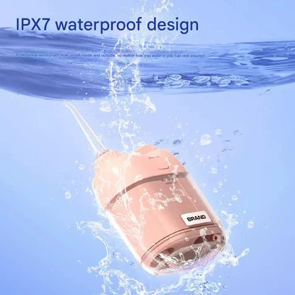 Ultra-Compact Mini Portable Water Flosser - IPX7 Waterproof, USB Rechargeable with Retractable Nozzle(white) V888-ELOSUNG29742