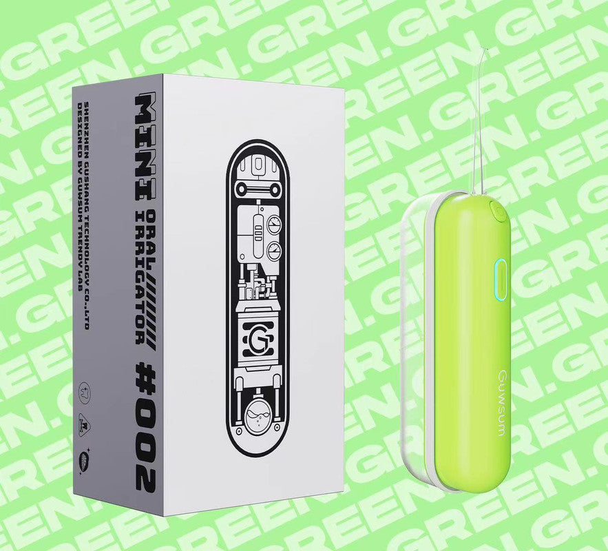 Mini Portable Oral Irrigator - IPX68 Waterproof, UV Sterilization, 3 Modes, Magnetic Charging(Green) V888-ELOSUNG29747