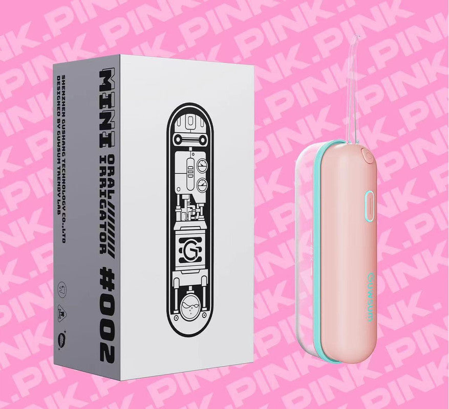 Mini Portable Oral Irrigator - IPX68 Waterproof, UV Sterilization, 3 Modes, Magnetic Charging(Pink) V888-ELOSUNG29749