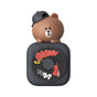 Car Air Freshener - CD Player Design with Spinning Record & Cute Character Topper(Brown bear) V888-ELOSUNG29750