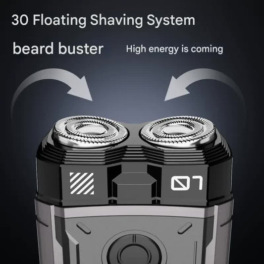 K002 Mini Electric Shaver - 3D Floating Head, IPX7 Waterproof, Type-C Charging, 70 Min Runtime Product V888-ELOSUNG29764