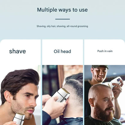 Professional Electric Foil Shaver for Men - 3 Speed Modes, LED Display, USB Rechargeable, Waterproof(silver) V888-ELOSUNG29787