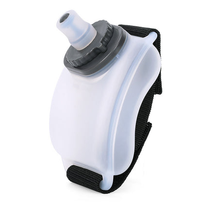 Wearable Sports Wrist Water Bottle - 200ml BPA-Free Silicone Flask with Adjustable Strap & Bite V888-ELOSUNG29792