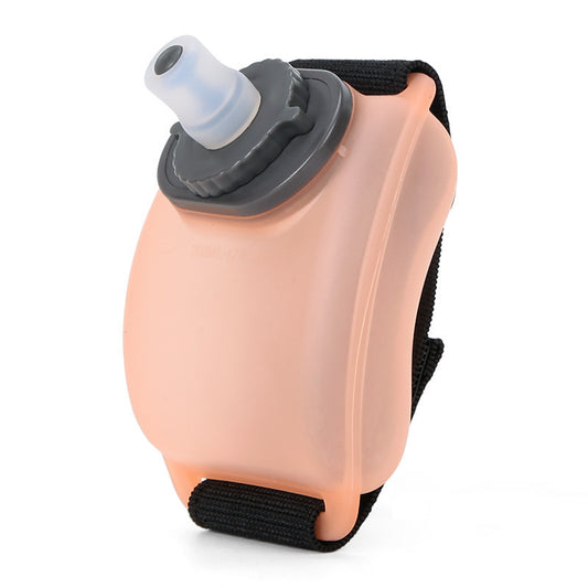 Wearable Sports Wrist Water Bottle - 200ml BPA-Free Silicone Flask with Adjustable Strap & Bite Valve(Orange) V888-ELOSUNG29794