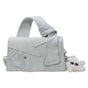 Chic Patchwork Denim Handbag - Versatile Crossbody, Shoulder & Top-Handle Bag(White) V888-ELOSUNG29802