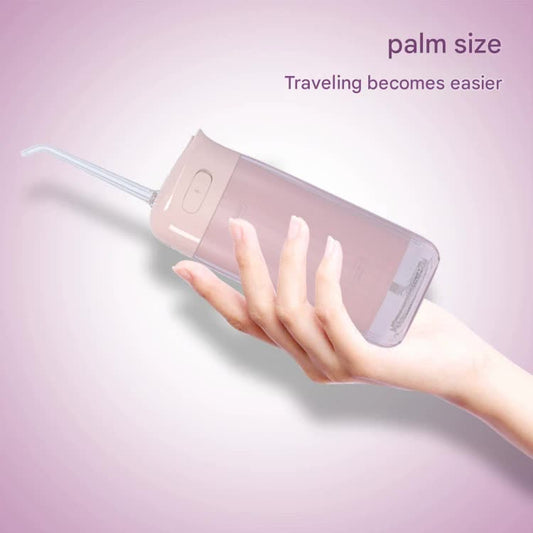 Portable Water Flosser - 70-Day Battery, 4 Modes, 5 Nozzles, IPX7 Waterproof, 200ml Telescopic Tank(Pink) V888-ELOSUNG29811